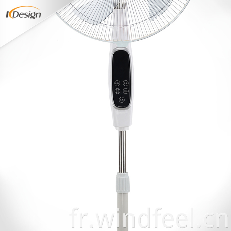 Ventilateur sur pied silencieux de 16 pouces de bonne marque, simple chambre d'intérieur, ventilateurs sur pied à base ronde avec minuterie et télécommande